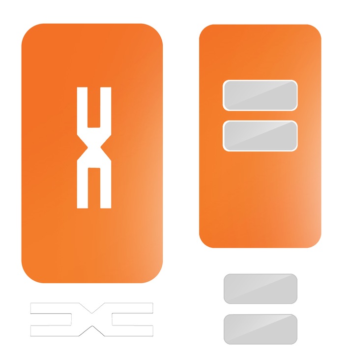 Fóliás bőr, SILKASE, Dacia Sandero 3 autókulcshoz, Mat Orange színben