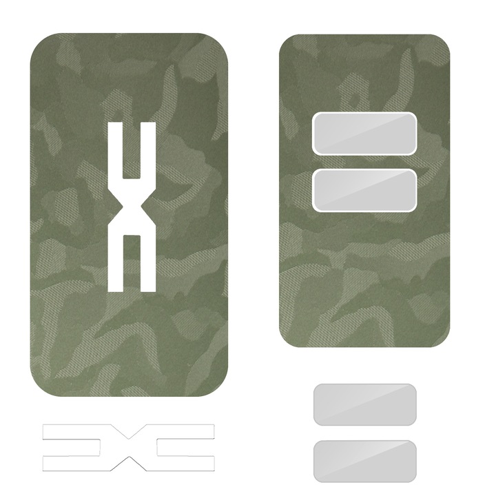 Фолио SILKASE, за автомобилен ключ Dacia Sandero 3, цвят Camo Green