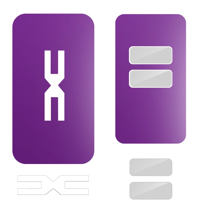 Фолио SILKASE, за автомобилен ключ Dacia Duster, цвят Matte Purple