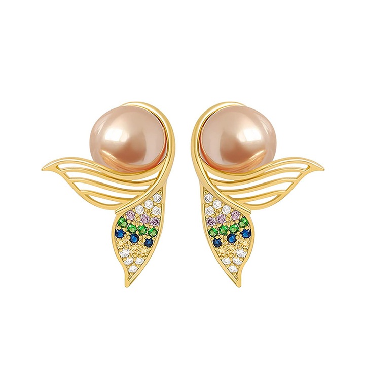 Cercei Perla 5496, Sic Moda, Auriu