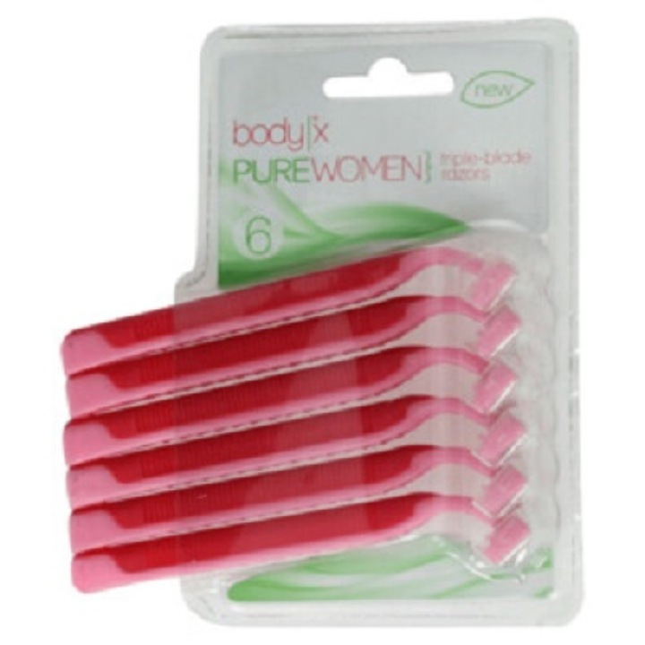 Set 6 Aparate de ras de unica folosinta Body-X Pure Women, Roz - eMAG.ro