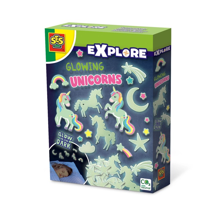 Set creativ Ses Creative, Unicorni stralucitori