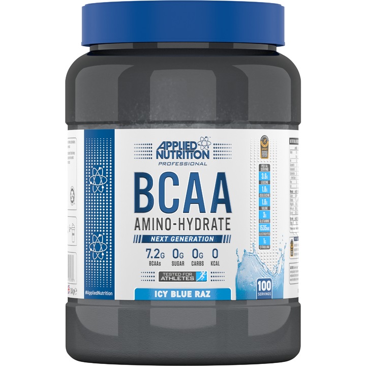 BCAA aminohidrát, Applied Nutrition, 1400 g, jégkék razz
