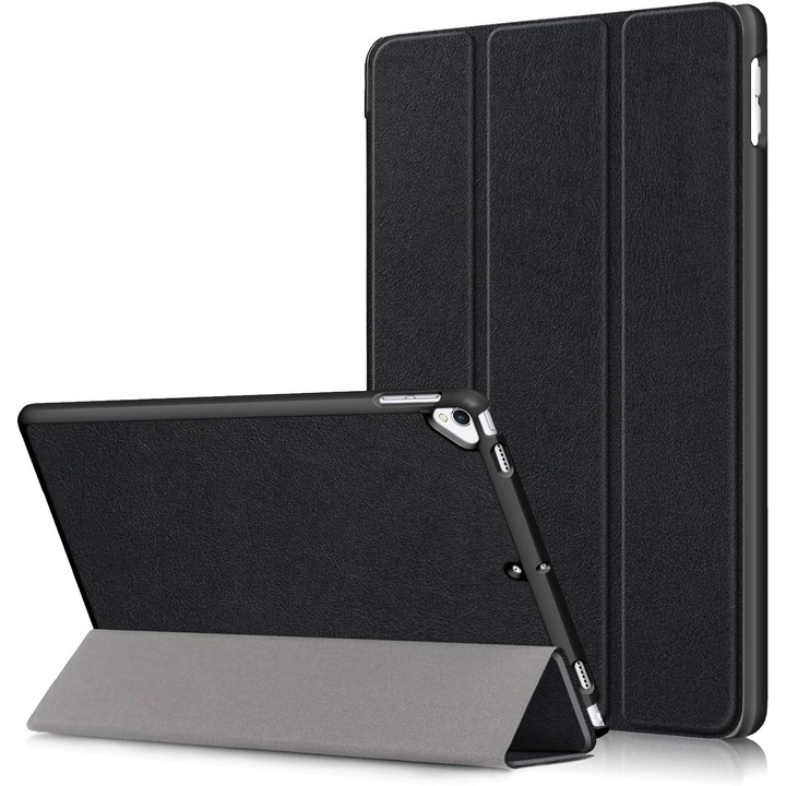 Husa pentru iPad 9 10.2 inch 2021 Slim UltraLight functie sleep/wake-up, Aiyando, negru