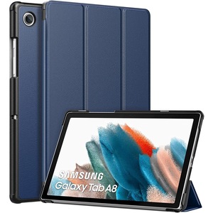 Husa pentru Samsung Tab A8 10.5 inch (2022) SM-X200 / X205 / X207 Slim UltraLight functie sleep/wake-up, Aiyando, navy blue