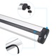 Bare portbagaj universale transversale din aluminiu, cu inchidere cu cheie – set 2 bucati, 75kg culoare argintie