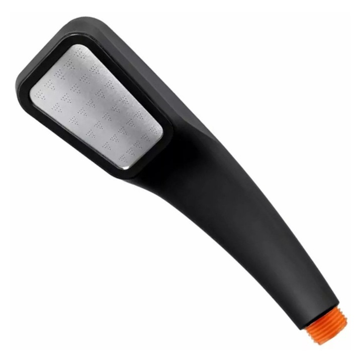 Para cap de dus, Negru, 22 cm