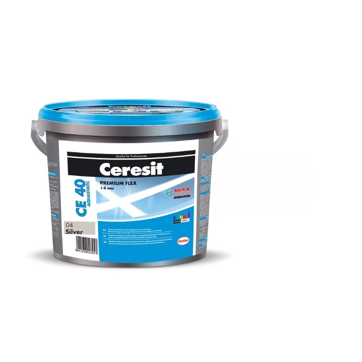 Chit de rosturi praf gresie si faianta Ceresit CE 40, Silver, interior/exterior, 2 kg