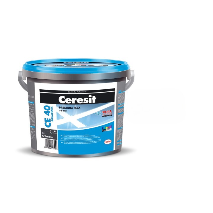Chit de rosturi praf gresie si faianta Ceresit CE 40, Antracit, interior/exterior, 2 kg