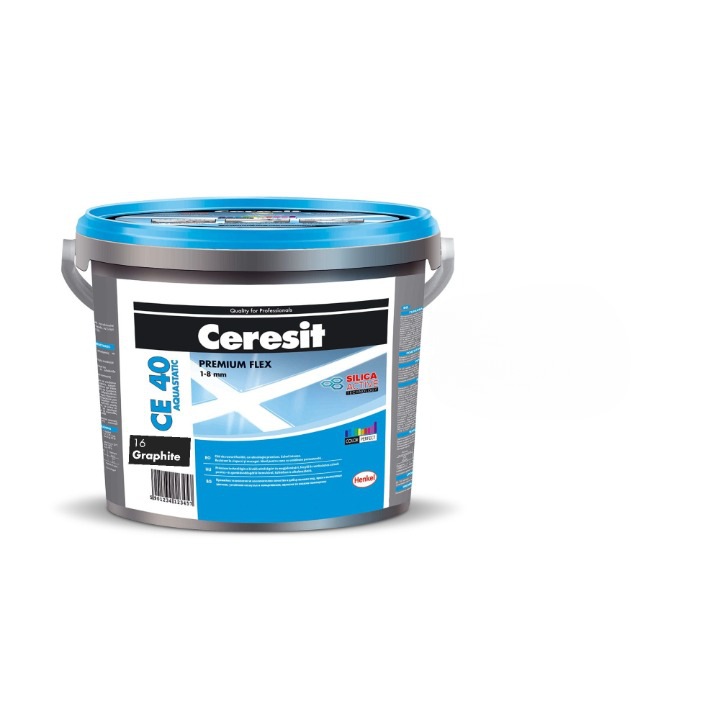 Chit de rosturi praf gresie si faianta Ceresit CE 40, Grafit, interior/exterior, 2 kg