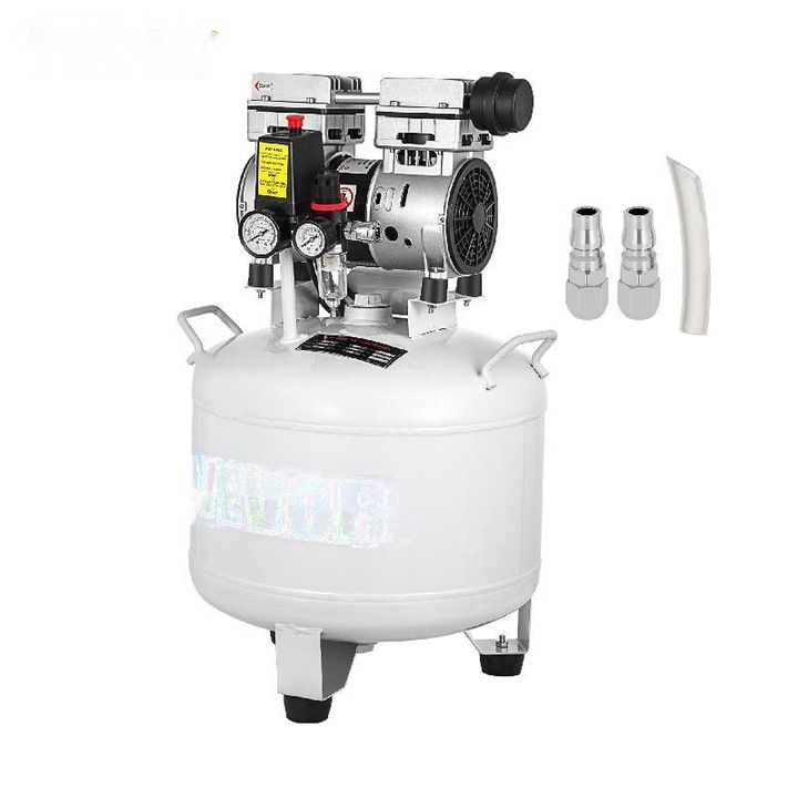 Compresor de aer fara ulei ultrasilencios Motor 11 CP 1440 RPM Ventilator disipare caldura, 30L