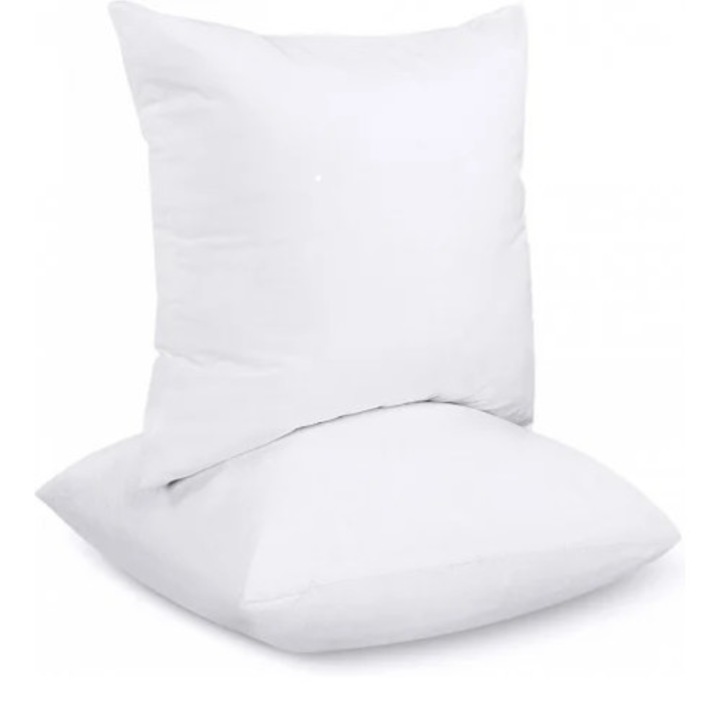 Set de doua perne albe 100% bumbac 60x60 cm