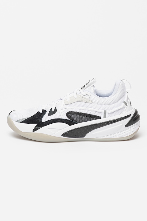 Puma, Спортни обувки RS-Dreamer с мрежа и нисък профил, Бял/Черен