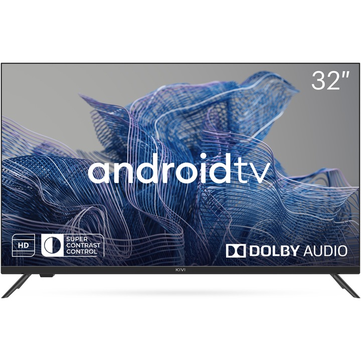 Televizor KIVI LED 32H740NB, 80 cm, Smart Android TV, HD, Clasa G