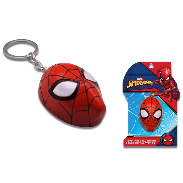 Kulcstartó, SPIDERMAN, 14x9,5cm, Többszínű