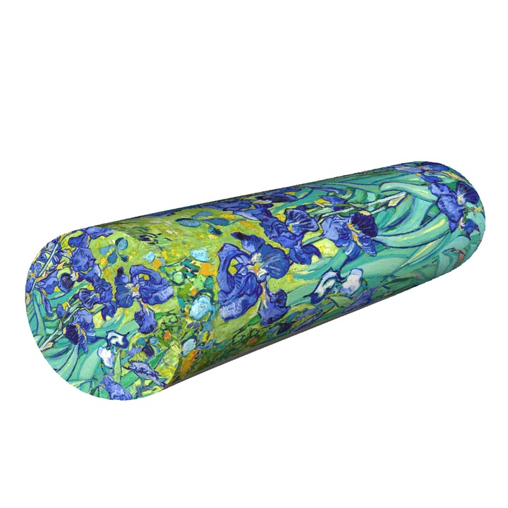 Ortopéd párna, Bertoni, memóriahab, hengeres, többszínű, 16x55cm