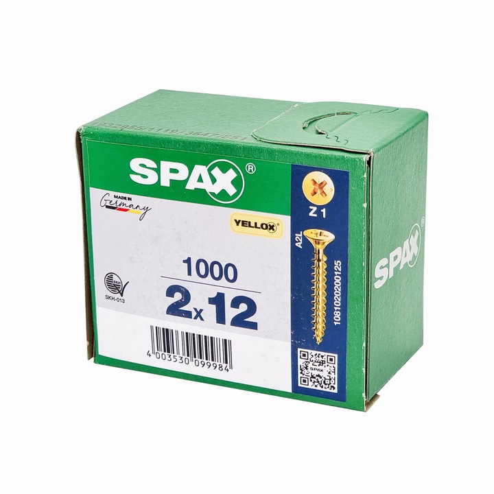 Spax универсални винтове 2.0 x 12 1000 бр. PZ1