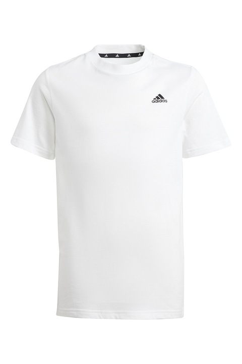adidas Sportswear, Póló logóval a mellrészén, Fekete/Fehér
