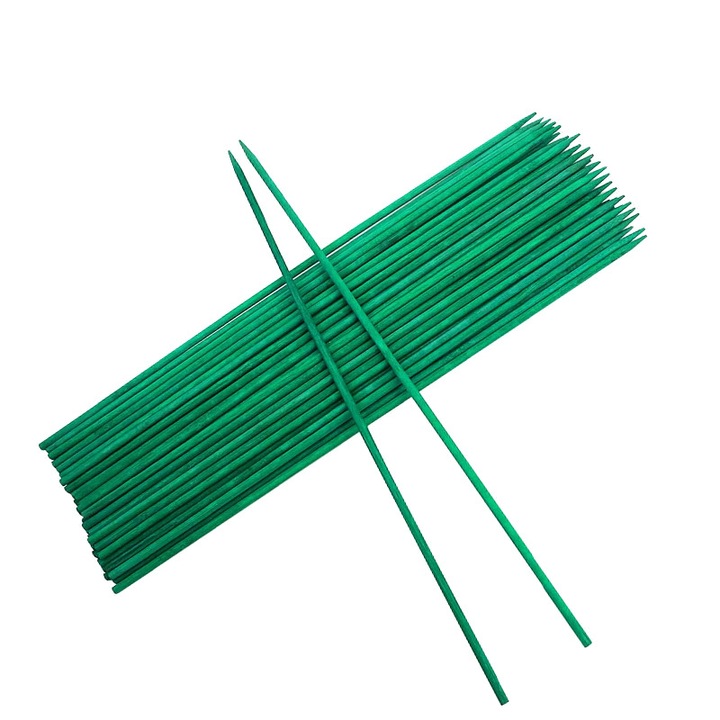 30 de suporturi pentru plante, bete din lemn de 40 cm, tarusi de gradina cu 30 de legaturi rasucite, suporturi pentru plante pentru gradina sau casa