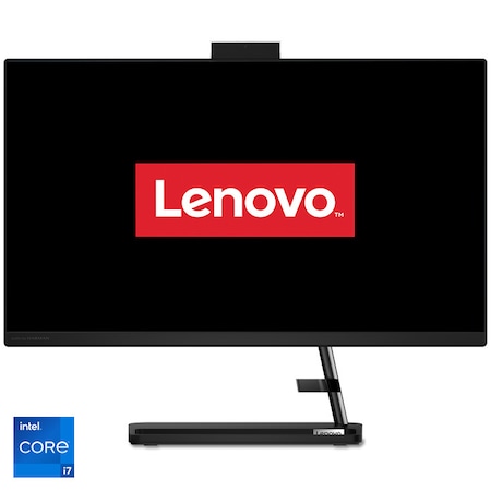 Sistem All-in-One Lenovo IdeaCentre AIO 3 24IAP7 cu procesor Intel® Core™ i7-13620H pana la 4.90 GHz, 23.8", Full HD, IPS, 16GB DDR4, 1TB SSD M.2 2280 PCIe® 4.0x4 NVMe®, Intel® UHD Graphics, No OS, Black