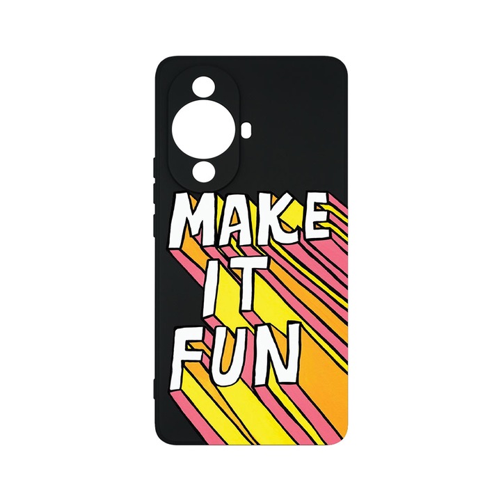 Husa BestCase® Premium Liquid Silicon, Compatibila Cu Huawei nova 11 Pro, Make It Fun, SLIM 1.2MM, Microfibra in interior, Antisoc, Protectie Camera, Margini ridicate pentru protectia ecranului, PB 494