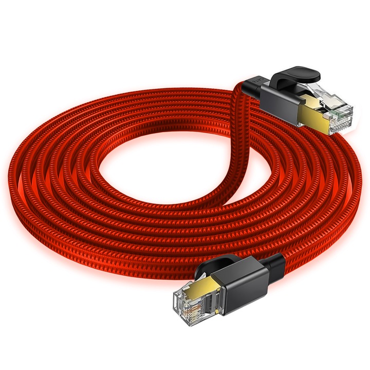 Мрежов кабел Reagle LAN ETHERNET RJ45 Cat8 40Gbps 1M