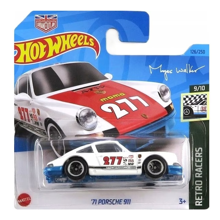ΠΠ΅ΡΠ°Π»Π΅Π½ ΠΌΠΎΠ΄Π΅Π» Hot Wheels, 71 Porsche 911, ΠΡΠ»ΠΎ, 1:64