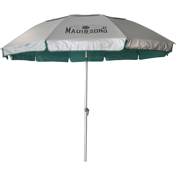 Umbrela plaja Maui&Sons XL, protectie UPF50+, rabatabila, husa inclusa, Lyons Blue, 220 cm