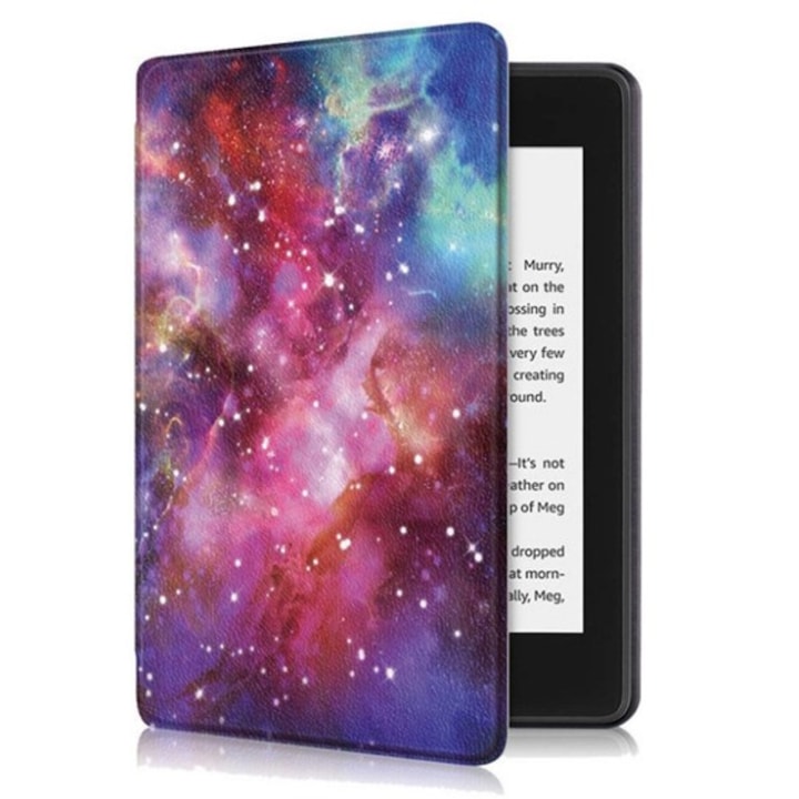 Kindle borító, kompatibilis az Amazon Kindle 11 2022-vel, fogantyúval, Galaxy modell