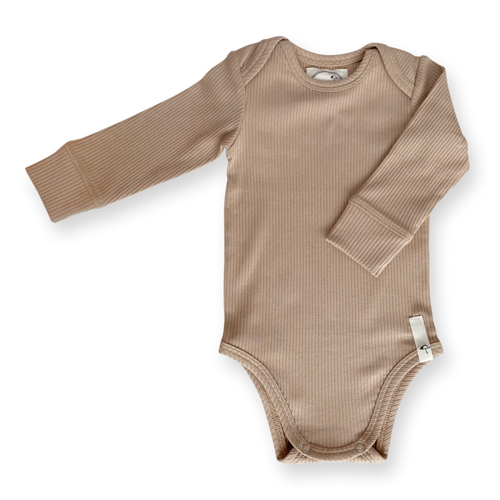 Body cu maneca lunga Bue Nougat- Saga Copenhagen, Bej