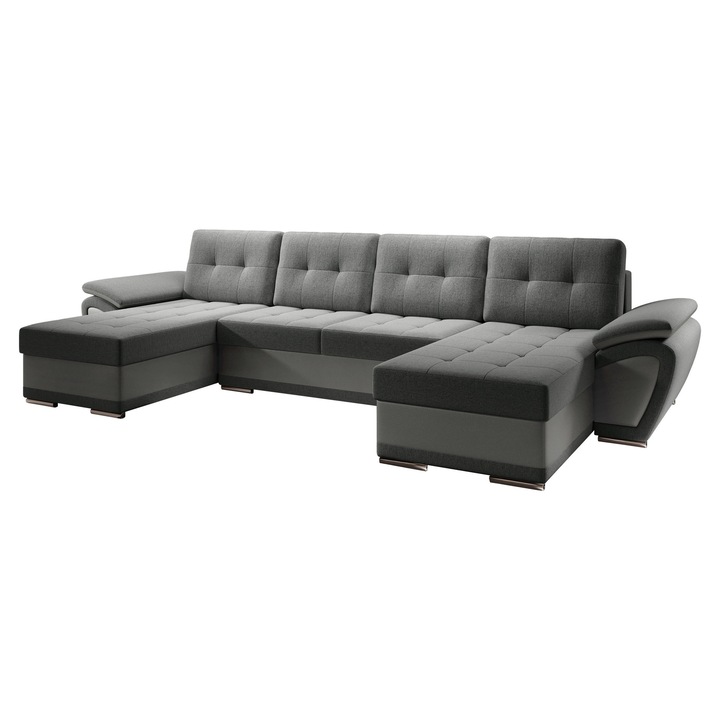 Coltar Jarelin U, MIRJAN24, gri, 336x157x97 cm