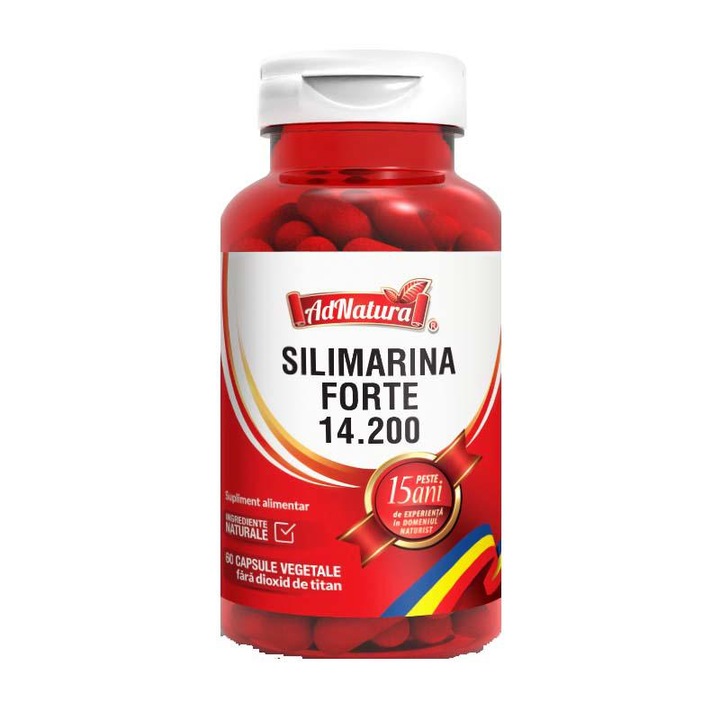 Silimarina 14200 miligrame 60 capsule Adserv