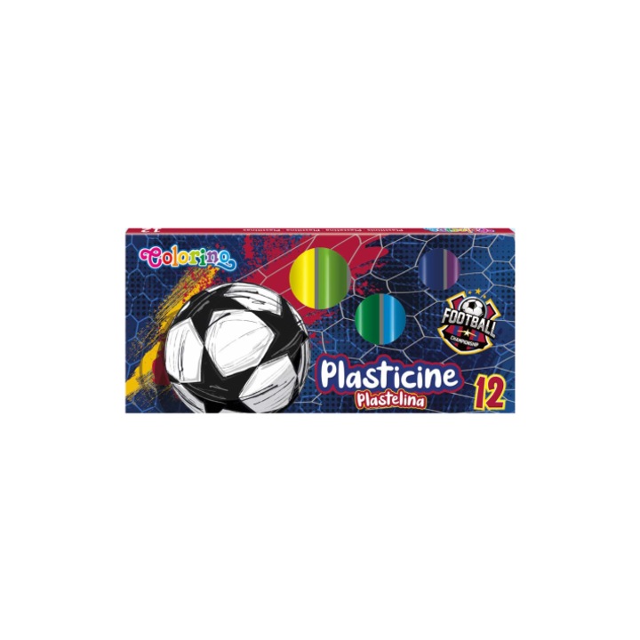 Пластилин Colorino, Football, 12 цвята