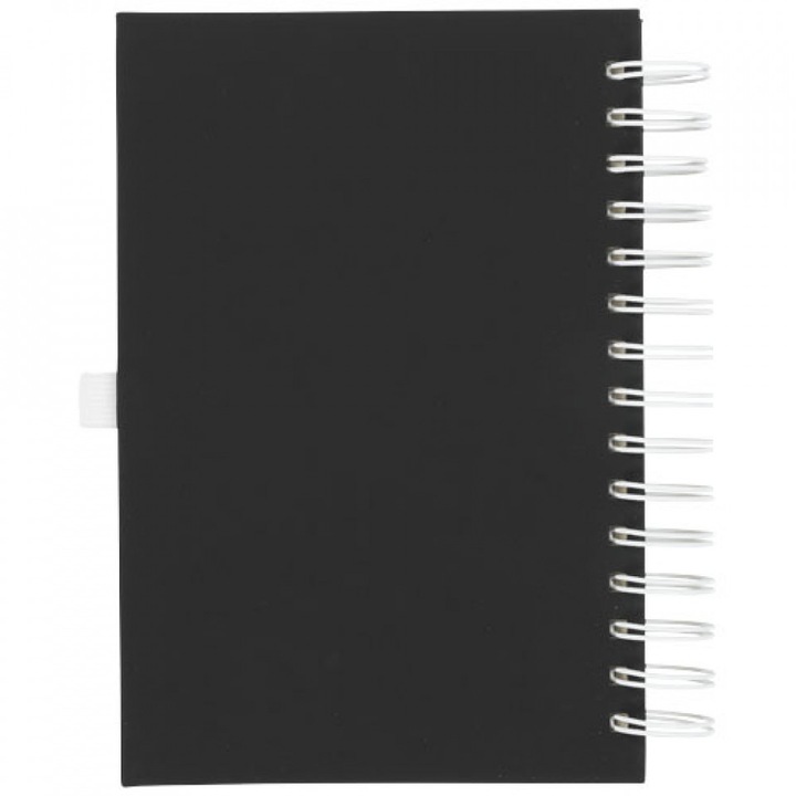 Agenda Wiro Journal cu spirala, coperti piele ecologica groasa, A5, 160 file, Alba