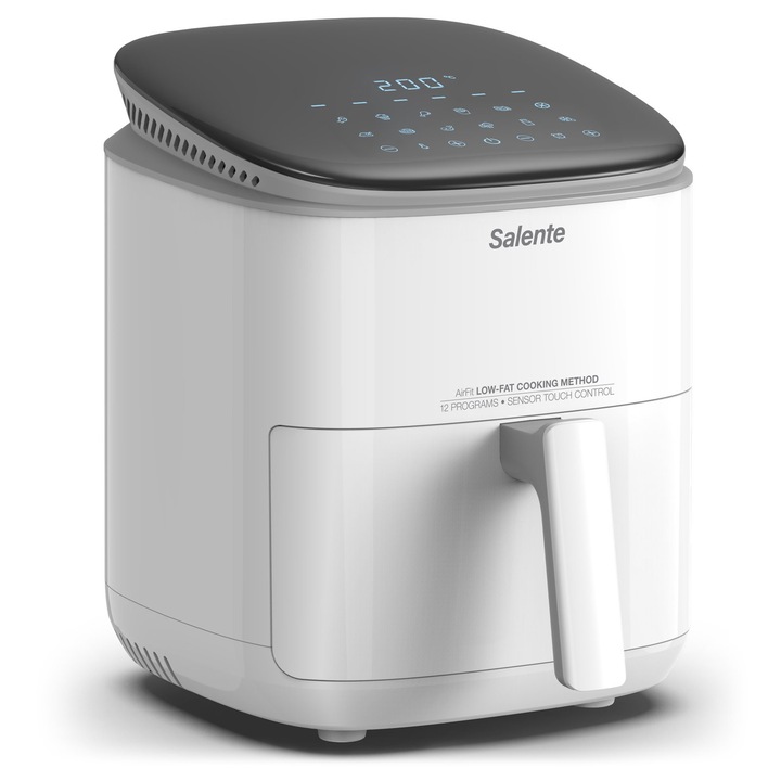 Aparat de prajit cu aer cald Salente AirFit, alb