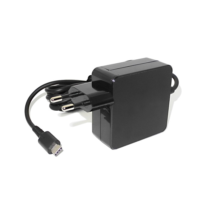 Incarcator laptop Lenovo 65W, mufa USB-C, Thinkpad T470S, T480S, T490S, T470, T480, T490, T580, T590, T14, T14S, X270, X280, P53S, P43S, P52S, E14, E15, X1 Carbon 5th 6th 7th Gen, Yoga 720, Yoga 730, L13, L14, L15, T495S, E490, E495, 300e Chromebook