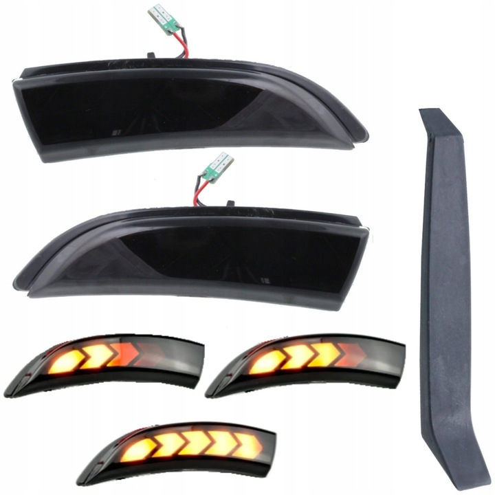 Set 2x Semnalizare Secventiala Dinamica LED Black, Ford B-Max Fiesta VI VII 08-, ME Premium