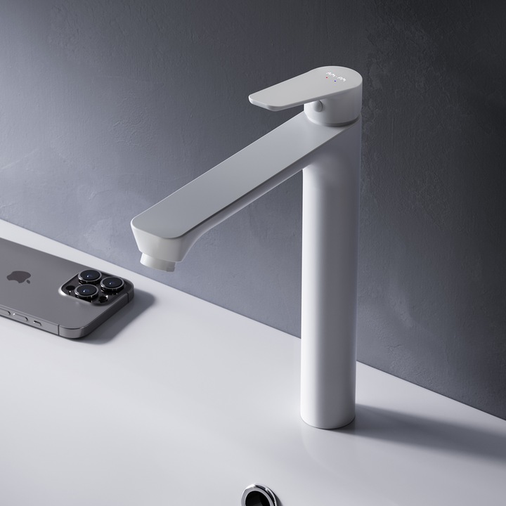 AM.PM Hit FTA92033 mosdócsaptelep, egykaros, magas csaptelep, kerámiapatron, fehér