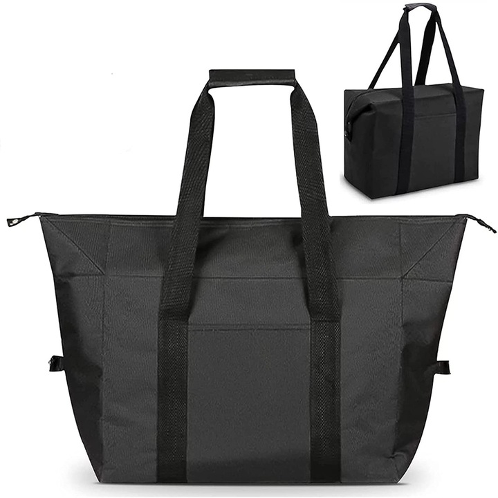 Női táska, Longziming, Canvas\Cotton, Fekete