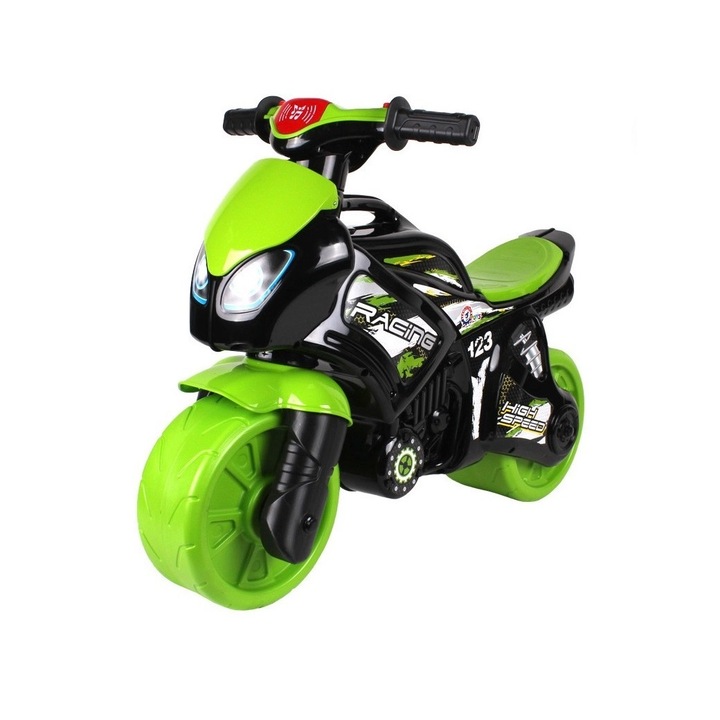 Детски мотор без педали Edea Racing, За баланс, С дръжка за пренос, 72 х 35 х 52 cm, До 30кг, 2+ Години, Черен