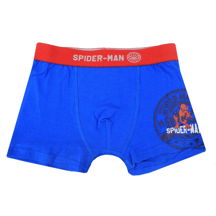 Boxeri baieti, bumbac, Spider-man, albastru 128-134 CM