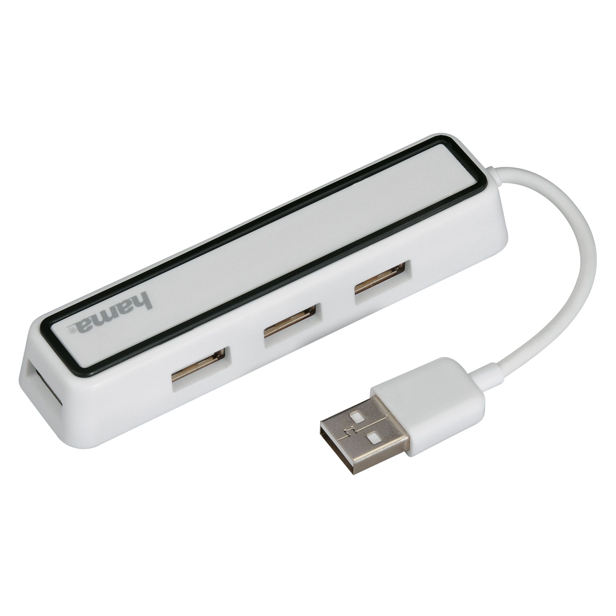 Hama 12169 USB elosztó, 4 port, USB 2.0, Fehér Hama 12169 USB elosztó, 4 port, USB 2.0, Fehér