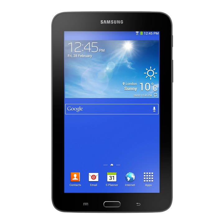 Tableta Samsung Galaxy Tab3 T111 Lite, cu procesor Dual-Core™ 1.2GHz, 7", 1GB RAM, 8GB, Wi-Fi, 3G, Android 4.2 Jelly Bean, Black