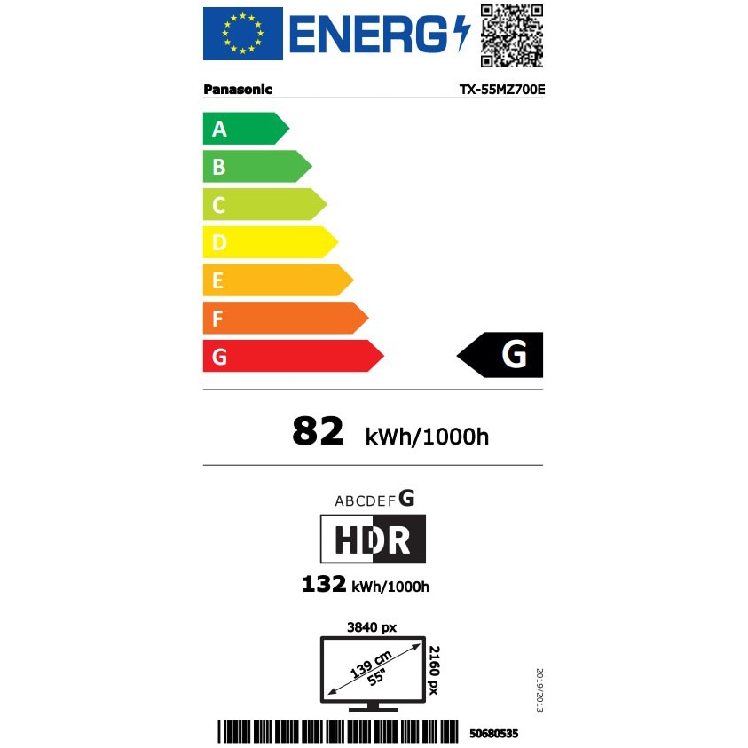 Televizor Panasonic OLED TX-55MZ700E, 139 cm, Smart Google TV, 4K Ultra HD, 100Hz, Clasa F