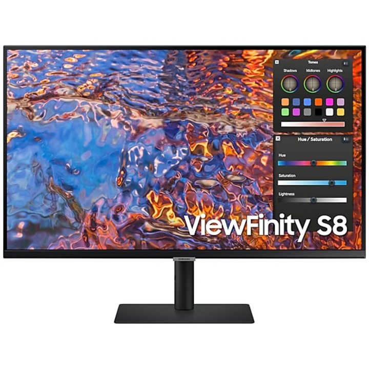 Samsung LS32B800PXPXEN ViewFinity LED monitor, 32", 4K, 3840x2160, IPS, 16:9, 60hz, HDR600, 5 ms GTG, 1.4 DP, HDMI 2.0, USB-C, Power Delivery, Fekete