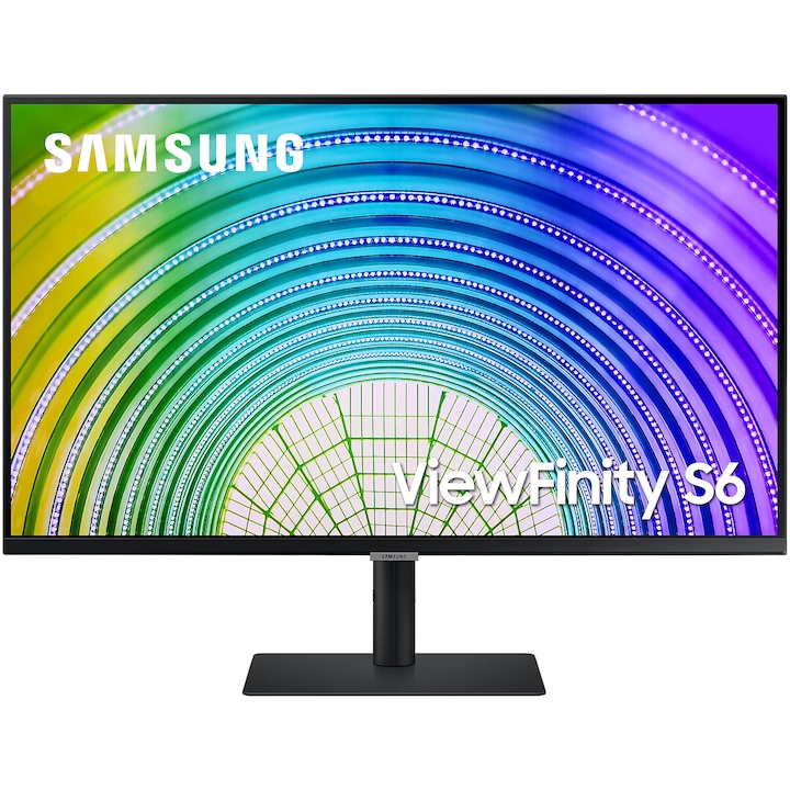 Монитор Samsung ViewFinity S6 32", VA, QHD, 5ms, 75Hz, FreeSync, HDR10, USB-C, HDMI, LS32A600UUPXEN
