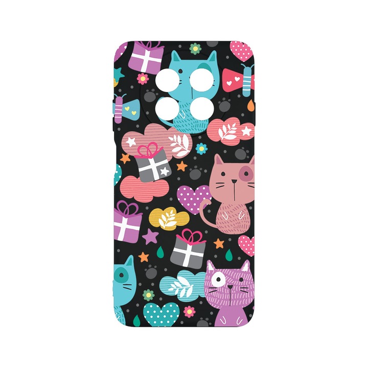 Силиконов калъф BestCase за Huawei nova Y91, Lovely Cat, SLIM 1.2MM, Microfiber interior, Premium Soft Liquid Silicone, PB 41