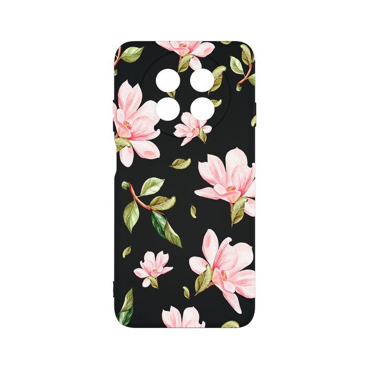 Силиконов калъф BestCase за Huawei nova Y91, Flowers Collection, SLIM 1.2MM, Microfiber interior, Premium Soft Liquid Silicone, PB 496