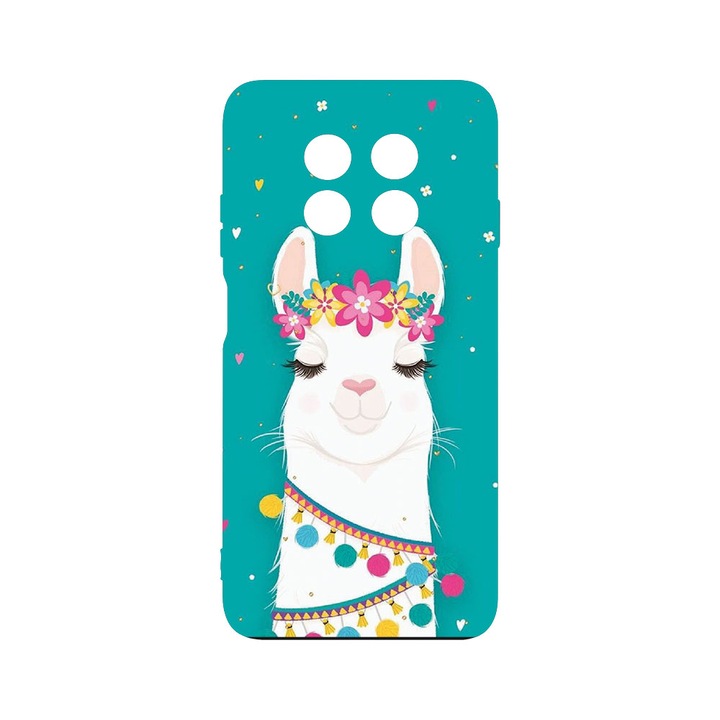Силиконов калъф BestCase за Huawei nova Y91, Lovely Lama, SLIM 1.2MM, Microfiber interior, Premium Soft Liquid Silicone, PB 248
