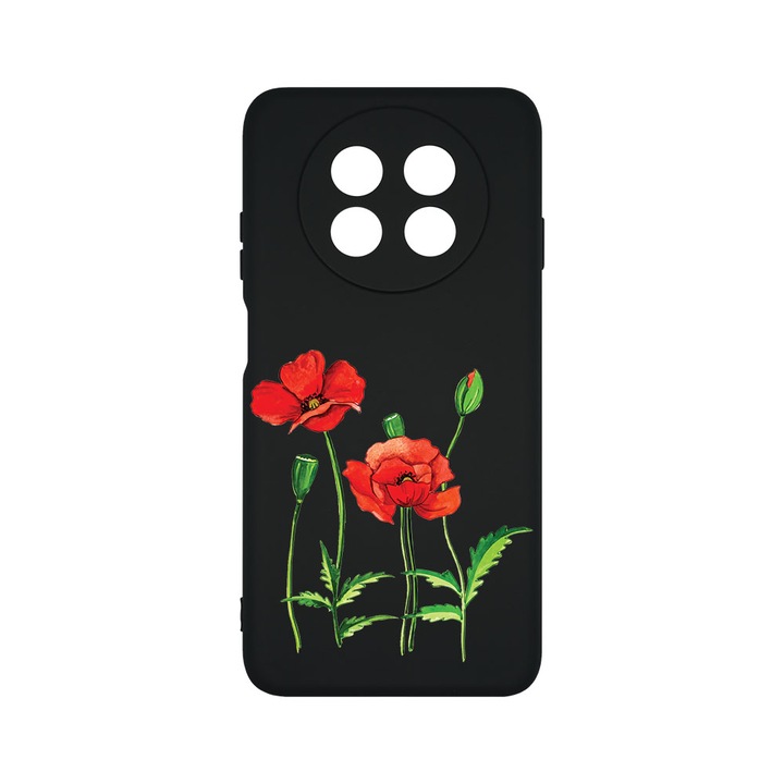 Силиконов калъф BestCase за Huawei nova Y91, Red Poppy, SLIM 1.2MM, Microfiber interior, Premium Soft Liquid Silicone, PB 643
